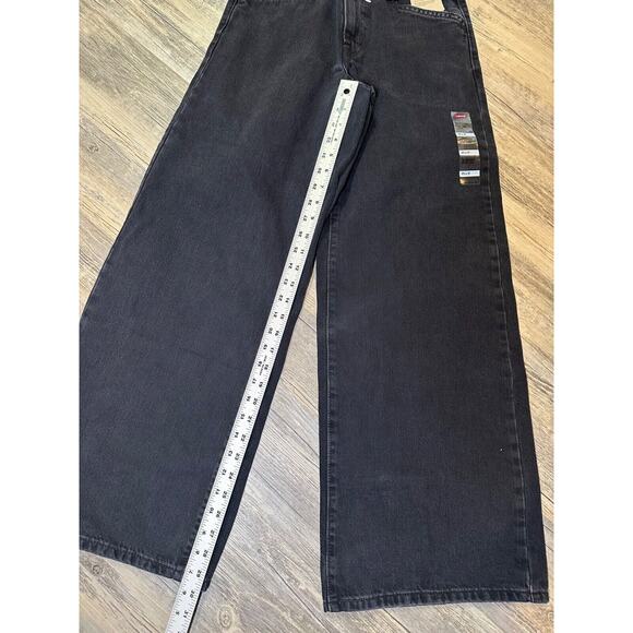 Levi's '94 Baggy Wide Leg Mid-Rise Jeans Black Faded Wash 25 x 31 Women's - Picture 2 of 10